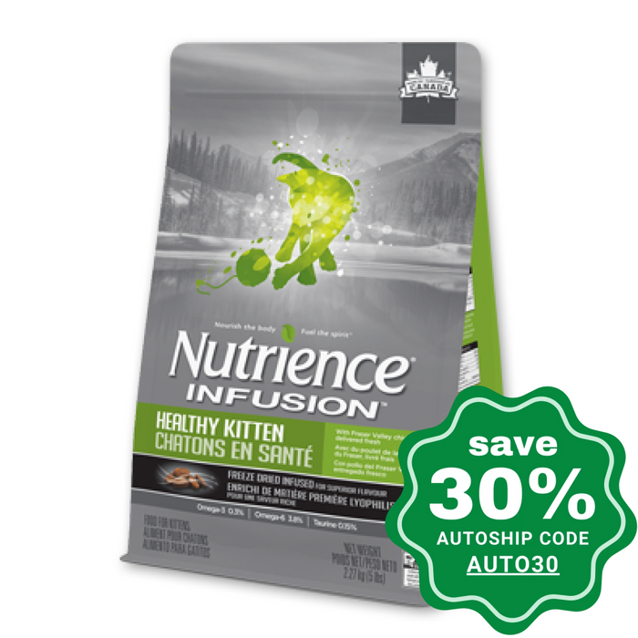 Nutrience - Infusion - Dry Cat Food - Healthy Kitten Recipe - 5LB (Min. 2 Packs) - PetProject.HK