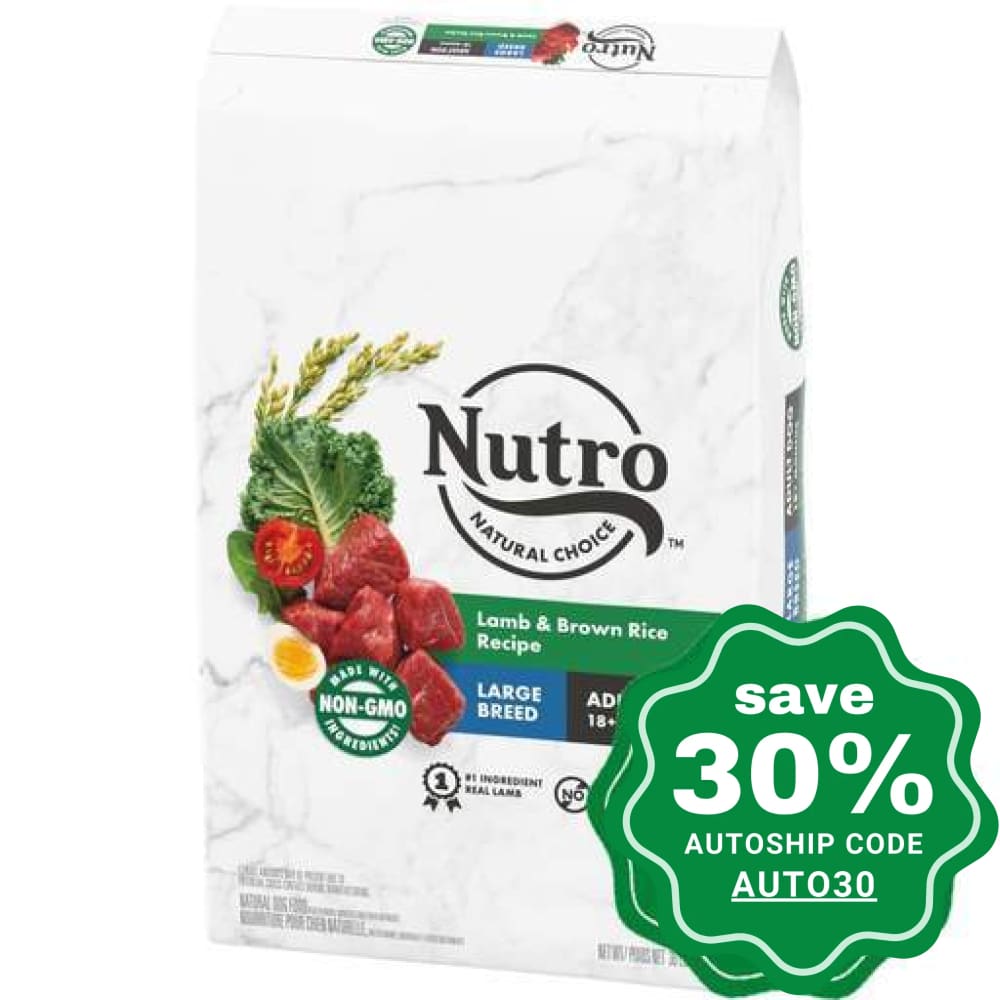 Nutro - Dry Dog Food Large Breed Adult Lamb & Brown Rice 30Lb Dogs