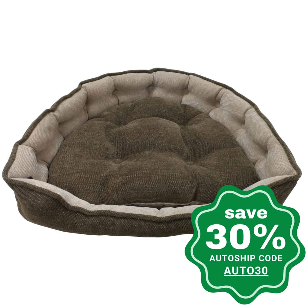 One for Pets - Adela Snuggle Bed - Coffee - 17" x 15" x 5"(XS) - PetProject.HK