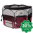 One for Pets - Fabric Portable Playpen - Fuchsia/Grey - 36" x 36" x 19.6"(S) - PetProject.HK