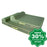 One For Pets - Orthopedic Interlaced Air Matress With Head Rest Ferny Green Large Size Dogs & Cats