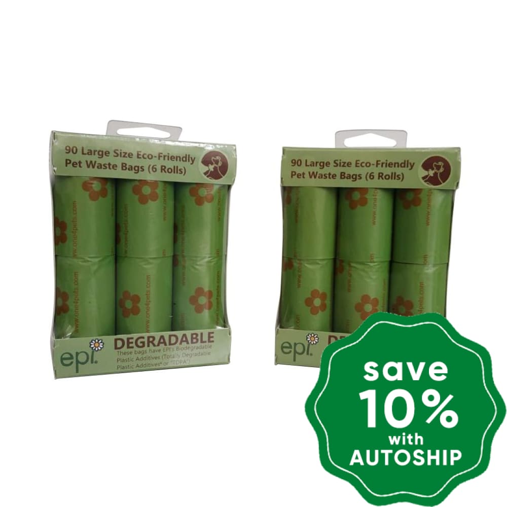 One For Pets - Waste Bags 6-Roll Pack Green Dogs