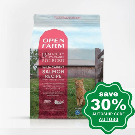 Open Farm - Dry Food For Cats Grain Free Wild-Caught Salmon Recipe 4Lb (Min. 2 Packs)