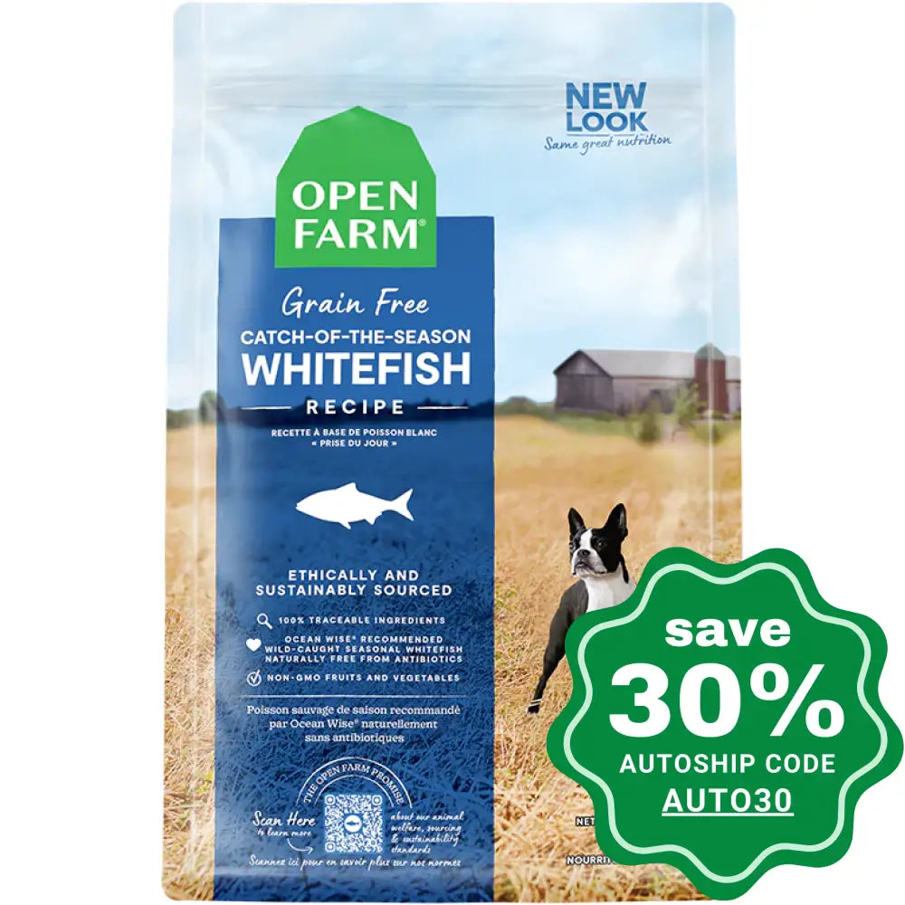 Open Farm - Dry Food For Dogs Grain Free Catch-Of-The-Season Whitefish & Green Lentil Recipe 22Lb