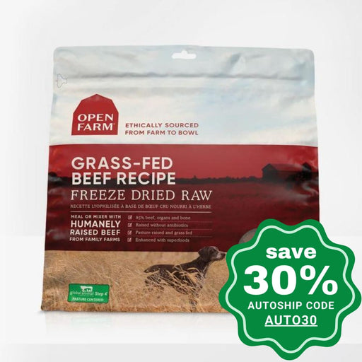 Open Farm - Dry Food For Dogs Grain Free Freeze Dried Raw Grass-Fed Beef Recipe 13.5Oz (Min. 2 Bags)