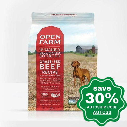 Open Farm - Dry Food For Dogs Grain Free Grass-Fed Beef Recipe 24Lb