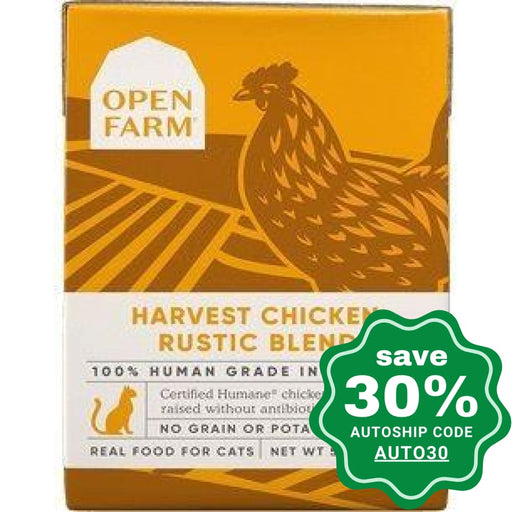 Open Farm - Wet Food For Cats Grain Free Rustic Blend Harvest Chicken Recipe 5.5Oz (Min. 24 Cartons)