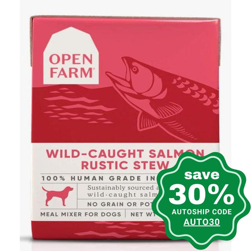 Open Farm - Wet Food For Dogs Grain Free Rustic Blend Wild-Caught Salmon Recipe 12.5Oz (Min. 24