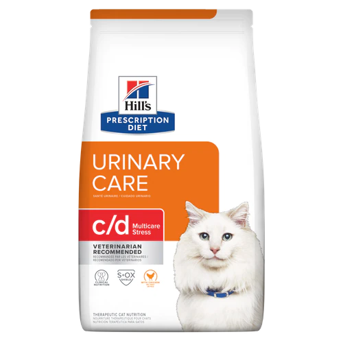 Hills Prescription Diet - Dry Cat Food Feline C/d Stress Urinary Care 8.5Lb Cats