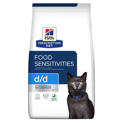 Hills Prescription Diet - Dry Cat Food Feline D/d Skin/food Sensitivities Duck & Green Pea 3.5Lbs