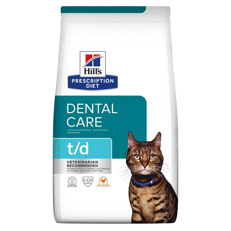 Hills Prescription Diet - Dry Cat Food Feline T/d Dental Care 8.5Lbs Cats