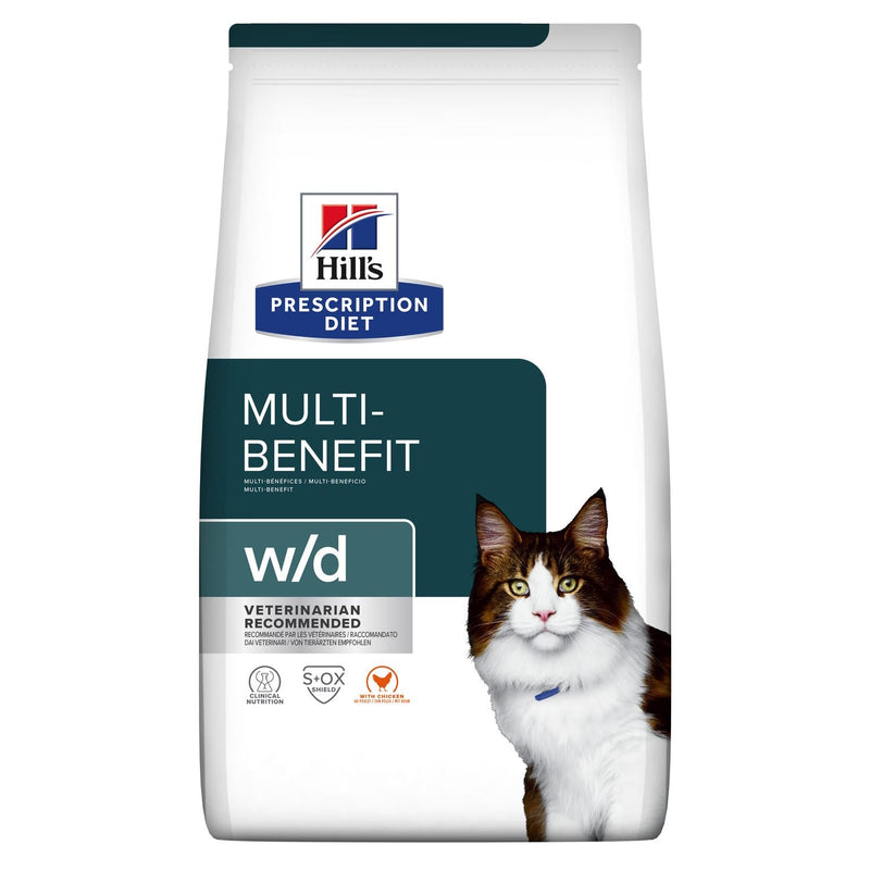 Hills Prescription Diet - Dry Cat Food Feline W/d Multi-Benefit 1.5Kg Cats