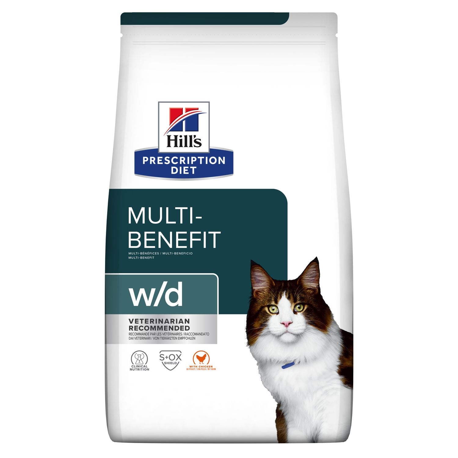 Hills Prescription Diet - Dry Cat Food Feline W/d Multi-Benefit 8.5Lbs Cats