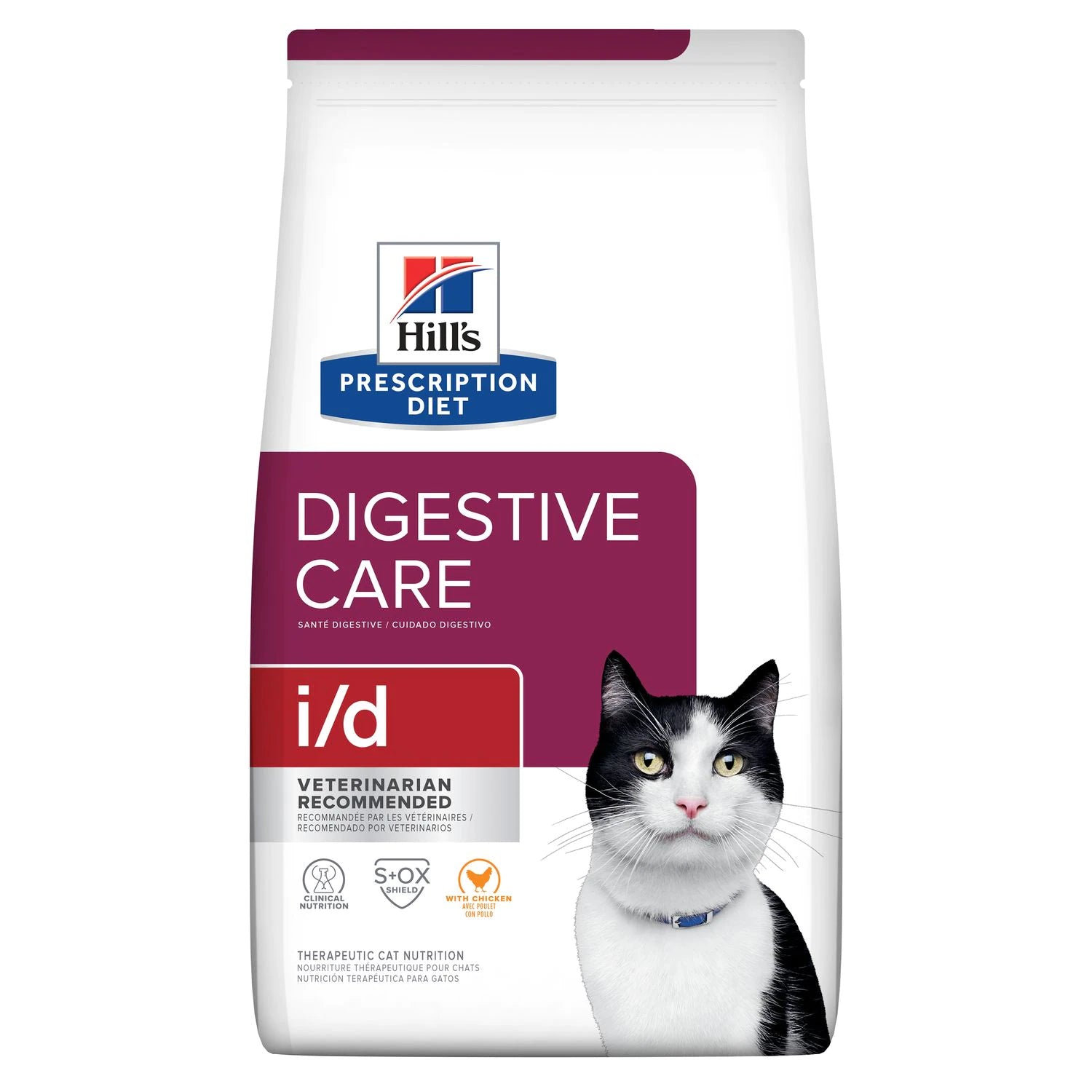Hills Prescription Diet - Dry Cat Food Feline I/d Digestive Care 4Lbs Cats