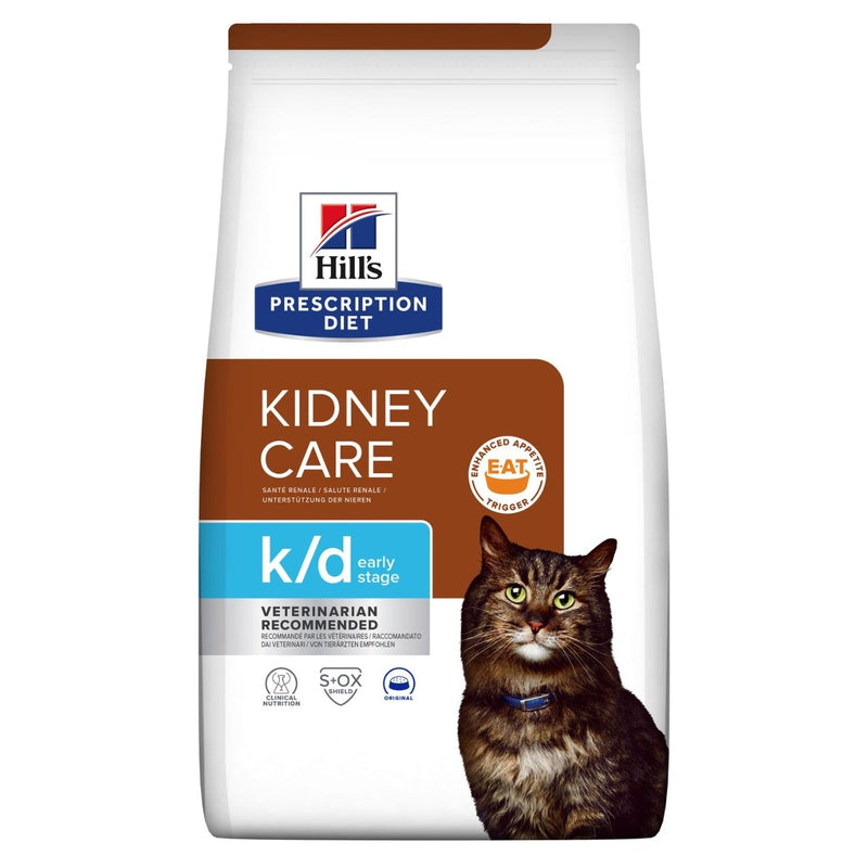 Hills Prescription Diet - Dry Cat Food Feline K/d Early Stage Kidney Care 4Lbs Cats