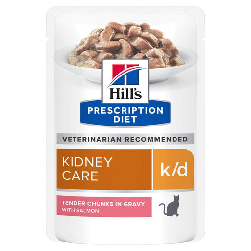 Hills Prescription Diet - Wet Cat Food K/d Feline Kidney Care Pouch With Salmon 85G (Min. 12