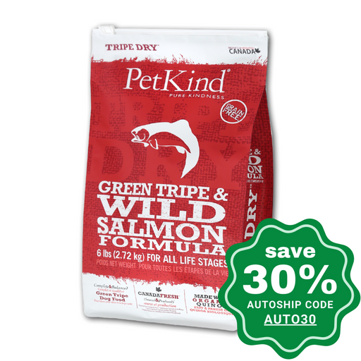 PetKind - Tripe Dry Green Tripe & Wild Salmon Formula - 14LB - PetProject.HK