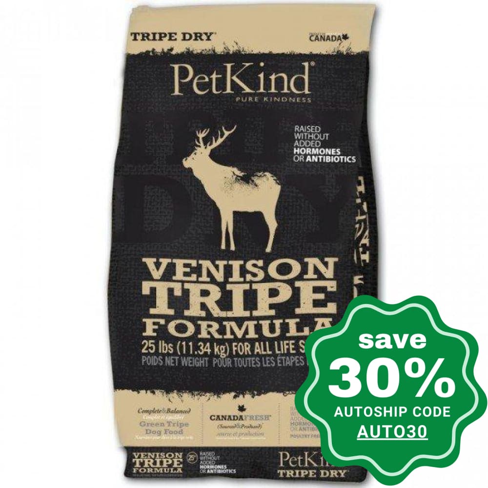 PetKind - Tripe Dry Venison Tripe Formula - 25LB - PetProject.HK