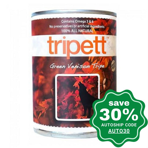 PetKind - Tripett Green Venison Tripe Canned Dog Food - 14OZ (4 cans) - PetProject.HK