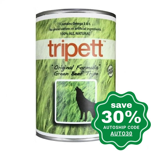 PetKind - Tripett ''Original Formula'' Green Beef Tripe Canned Dog Food - 14OZ (4 cans) - PetProject.HK