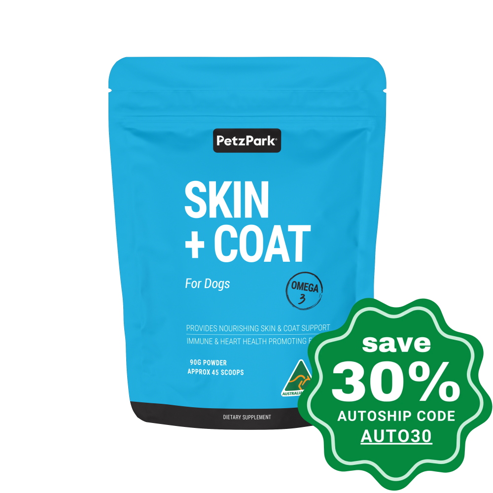 Petzpark - Skin + Coat Supplements For Dogs 45 Scoops 90G