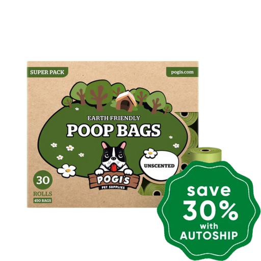 Pogis Pet Supplies - Poop Bags Unscented 30 Packs Dogs