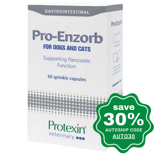 Protexin - Pro-Enzorb Pancreatic Health For Dogs & Cats 60 Capsules