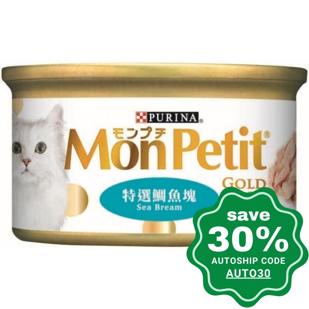 Purina - Mon Petit - Gold - Cat Food in Meat Jelly - Sea Bream - 85G - PetProject.HK