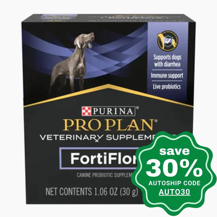 Purina Pro Plan Veterinary Diets - Fortiflora Nutritional Supplement For Dogs 1.06Oz (Box Of 30
