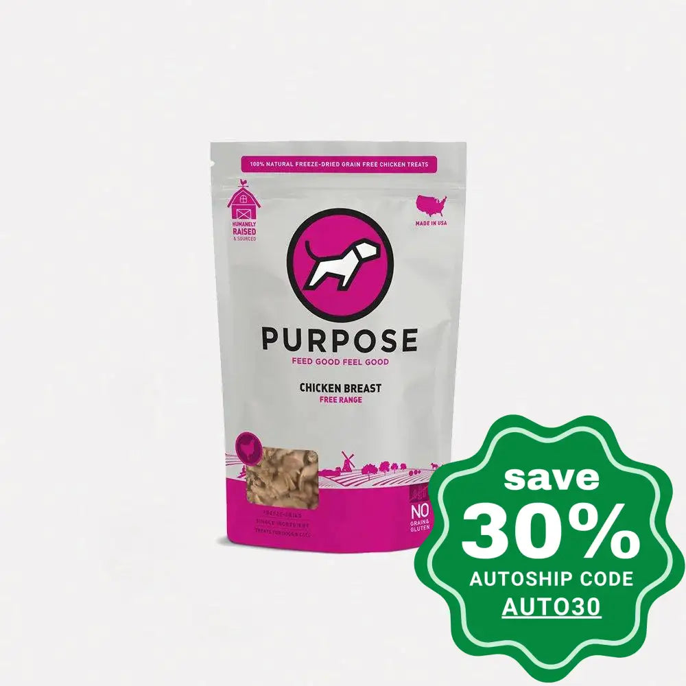 Purpose - Freeze Dried Dogs & Cats Treats Single Protein Chicken Breast 3Oz