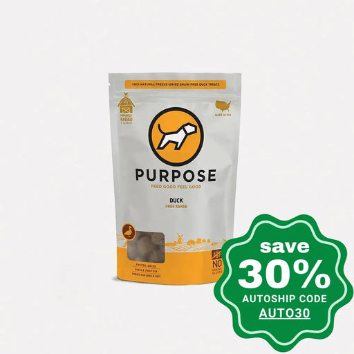 Purpose - Freeze Dried Dogs & Cats Treats Single Protein Duck 3Oz