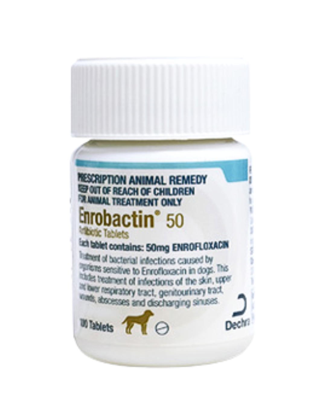 Dechra - Enrobactin (Enrofloxacin) 50mg - 1TAB - PetProject.HK