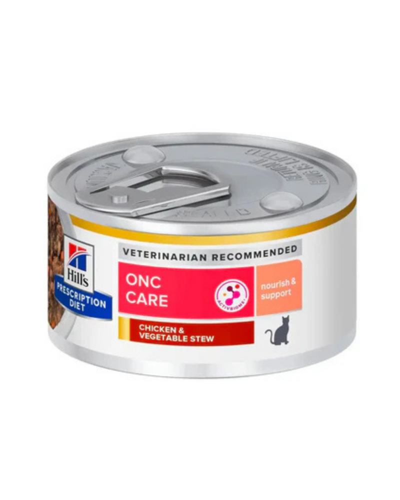 希爾處方貓糧 - 濕貓糧 - 貓科動物癌症護理雞肉和蔬菜燉菜罐頭 - 2.9 盎司（最少 24 罐）