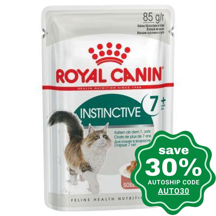 Royal Canin - Adult Cat Wet Food - Instinctive Pouch 7+ (Gravy Pouch) - 85G (Box of 12) - PetProject.HK