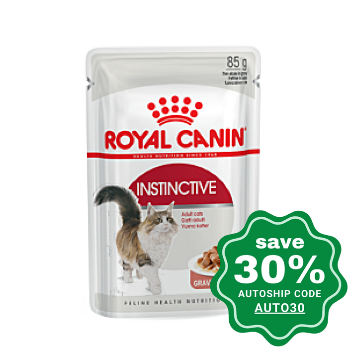 Royal Canin - Adult Cat Wet Food - Instinctive Pouch (Gravy) - 85G (Box of 12) - PetProject.HK