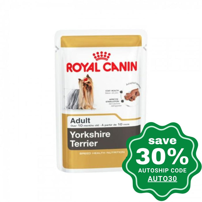 Royal Canin - Adult Dog Wet Food - Yorkshire Terrier Dog Pouch - 85G (Box of 12) - PetProject.HK