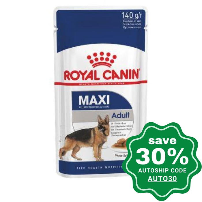 Royal Canin - Maxi Adult Dog Wet Food 140G (Min. 10 Pouches) Dogs