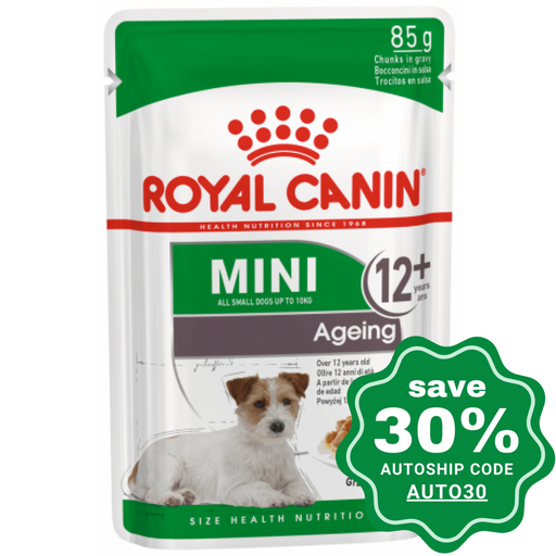 Royal Canin - Mini Wet Dog Food Ageing 12+ (Gravy) 85G (Min. 12 Pouches) Dogs