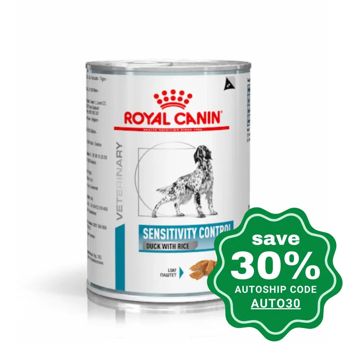 Royal Canin - Veterinary Diet Sensitivity Control Cans For Dogs Duck 410G (Min. 12 Cans)