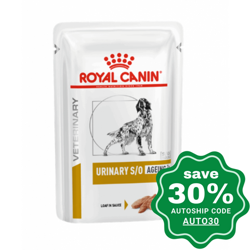 Royal Canin - Veterinary Diet Urinary Ageing 7 Loaf Pouches for Dogs - 85G (min. 12 Pouches) - PetProject.HK