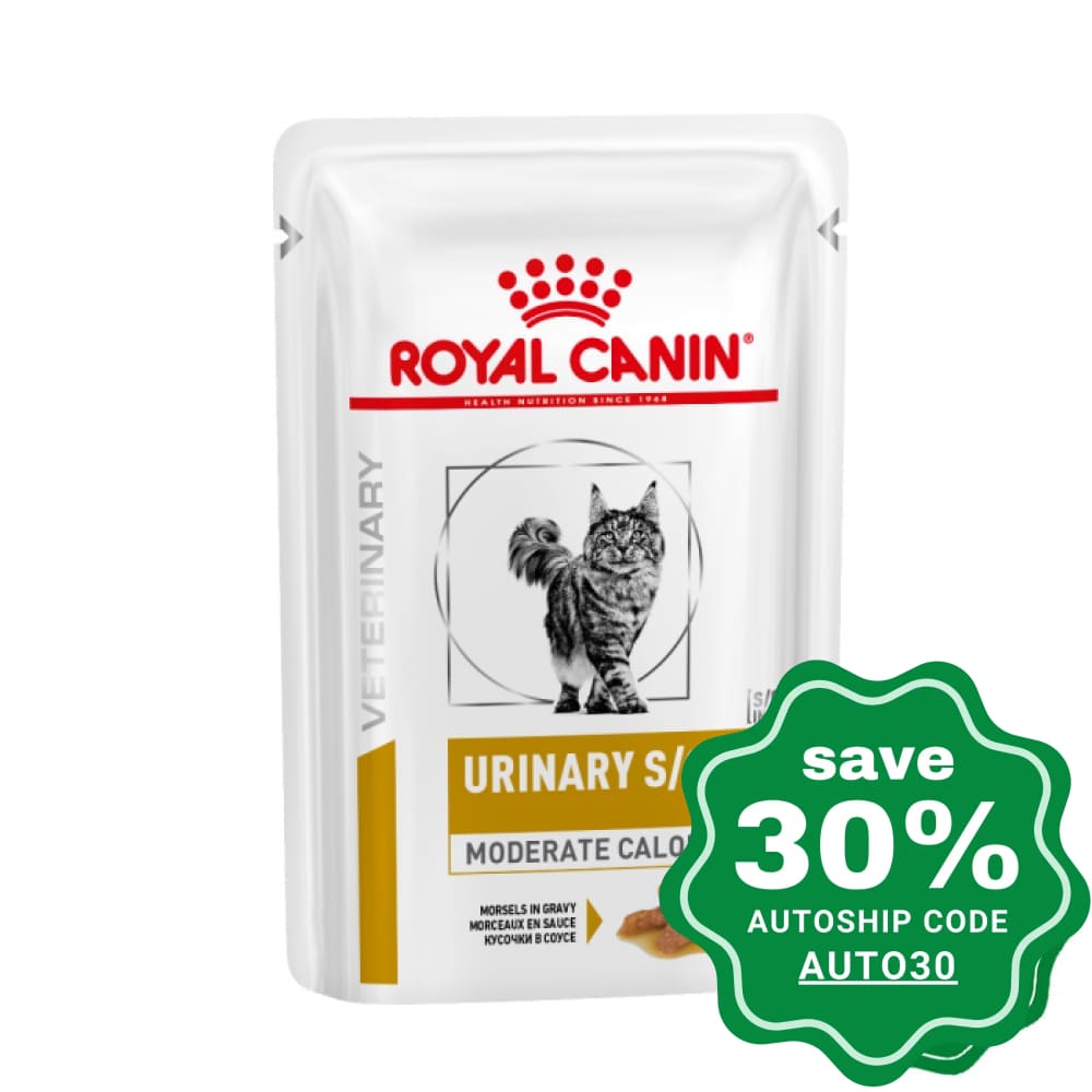 Royal Canin - Veterinary Diet Urinary Moderate Calorie Pouches For Cats 85G (Min. 12 Pouches)