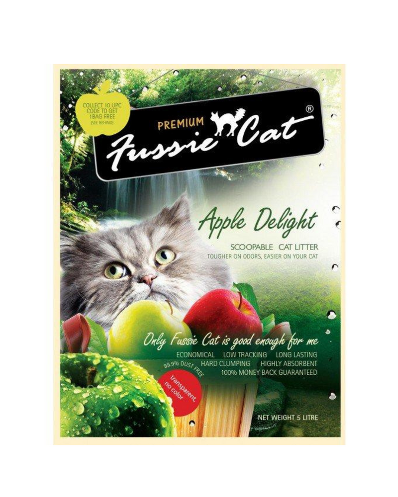 Fussie Cat Litter - Apple Delight Clay Litter - 10L (min. 2 Bags)