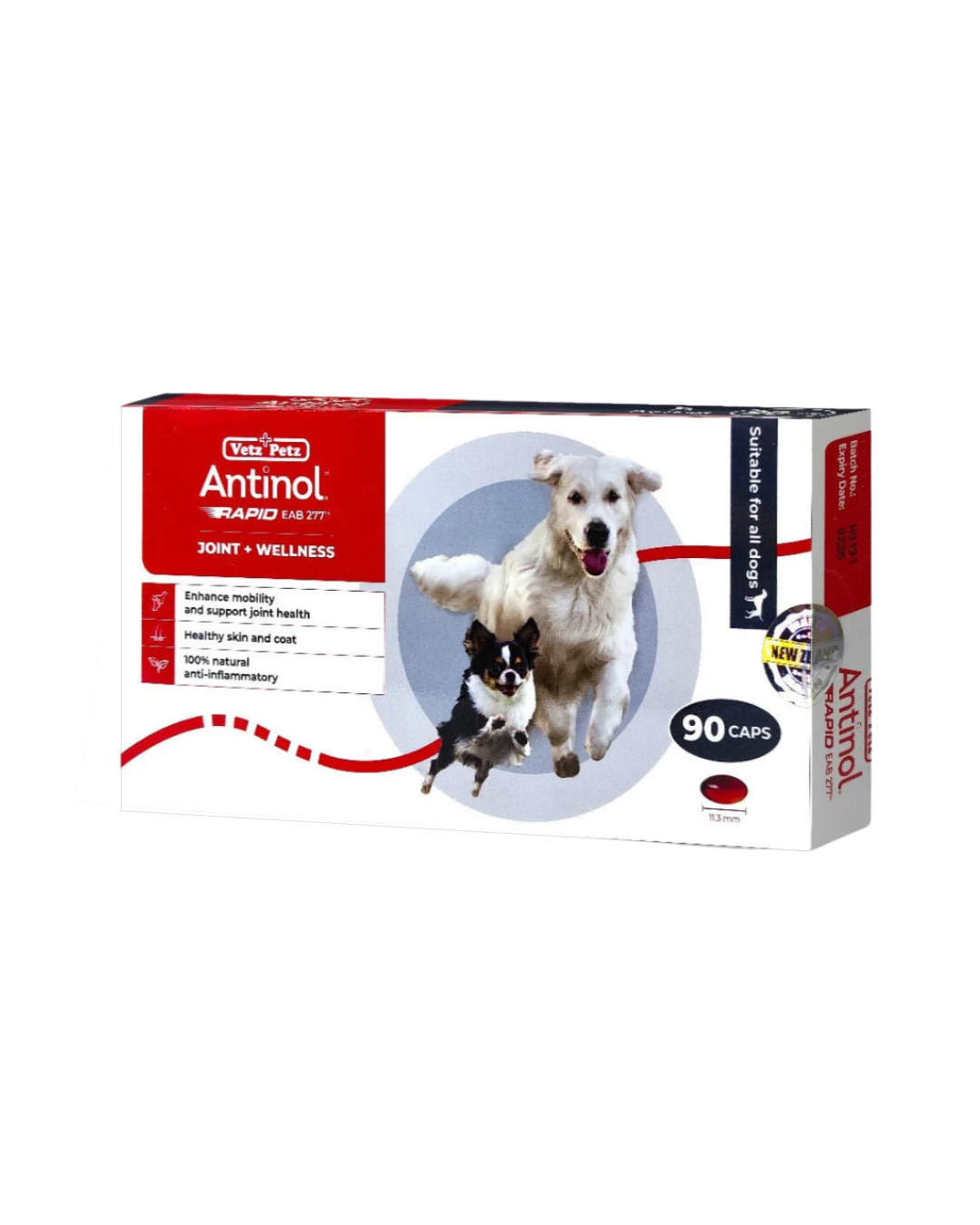 Antinol® Rapid for dogs - 90 Capsule - PetProject.HK