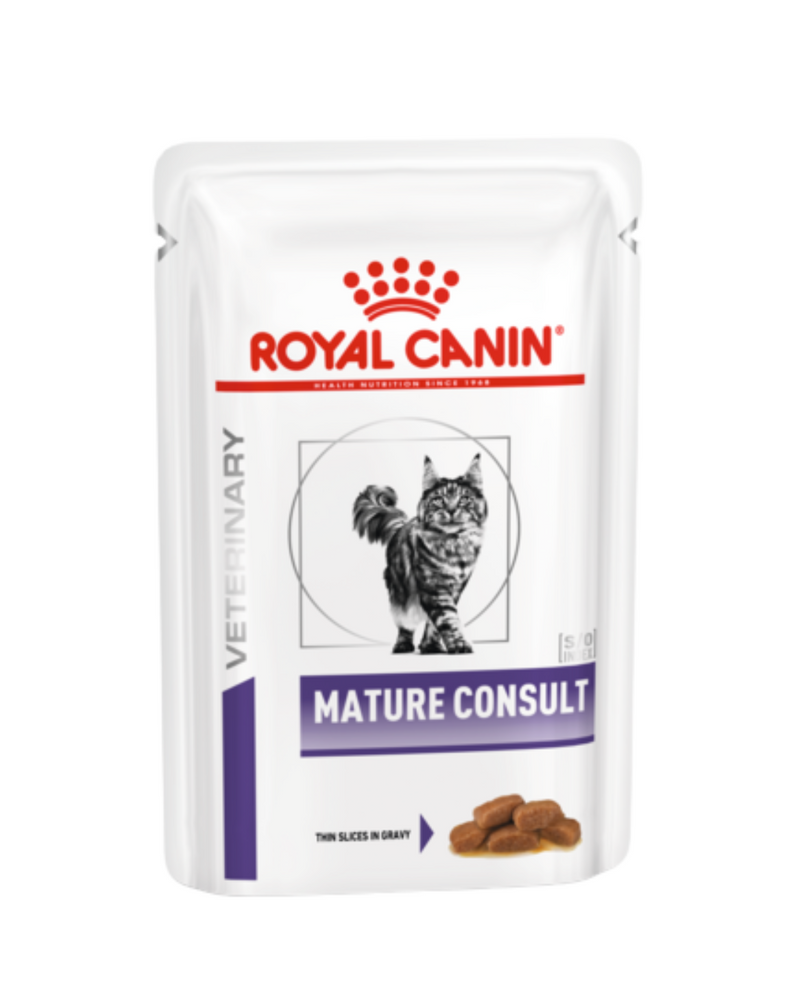 Royal Canin - Vet Care Nutrition Pouch Wet Food for Mature Consult Cats - 85G (Min. 12 Pouches)