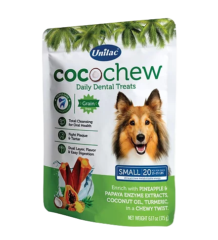 Unilac - Cocochew Dental Treats For Dogs Small Size 175G (20Pcs)