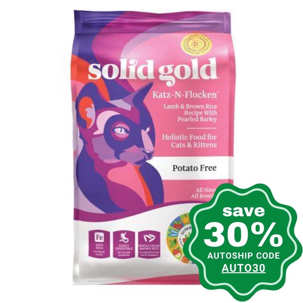 Solid Gold - Dry Cat Food - All Life Stages - Katz-N-Flocken with Lamb - 12LB - PetProject.HK