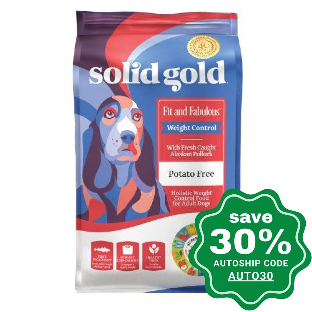 Solid Gold - Dry Dog Food - Adult - Fit and Fabulous with Alaskan Pollock - 24LB - PetProject.HK