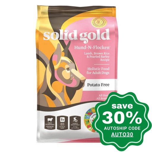 Solid Gold - Dry Dog Food - Adult - Hund-N-Flocken with Lamb - 4LB - PetProject.HK