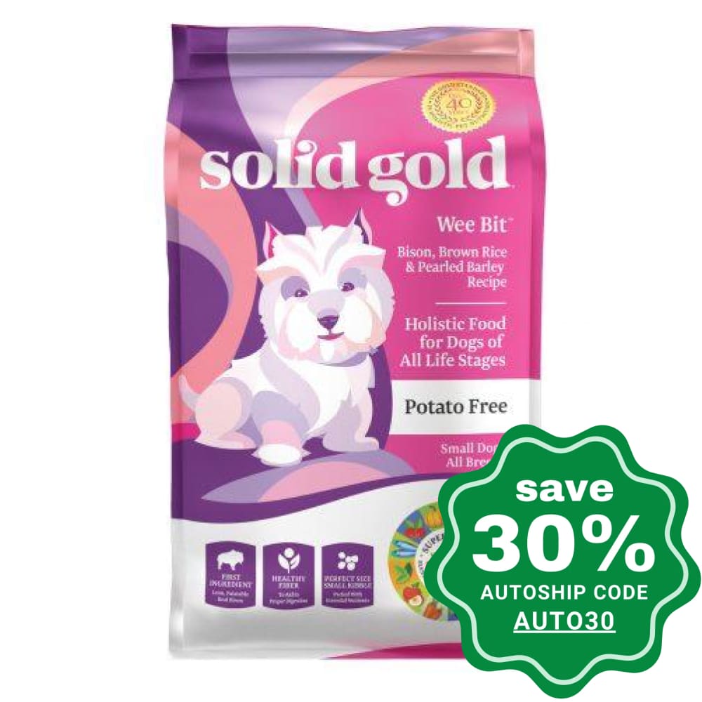 Solid Gold - Dry Dog Food - All Life Stages - Small Breeds - Wee Bit with Bison - 4LB - PetProject.HK