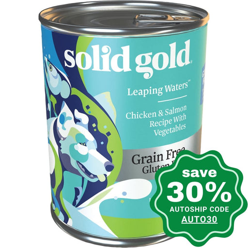 Solid Gold - Grain Free Canned Dog Food - Adult - Leaping Waters with Chicken & Salmon - 13.2OZ (min. 24 cans) - PetProject.HK